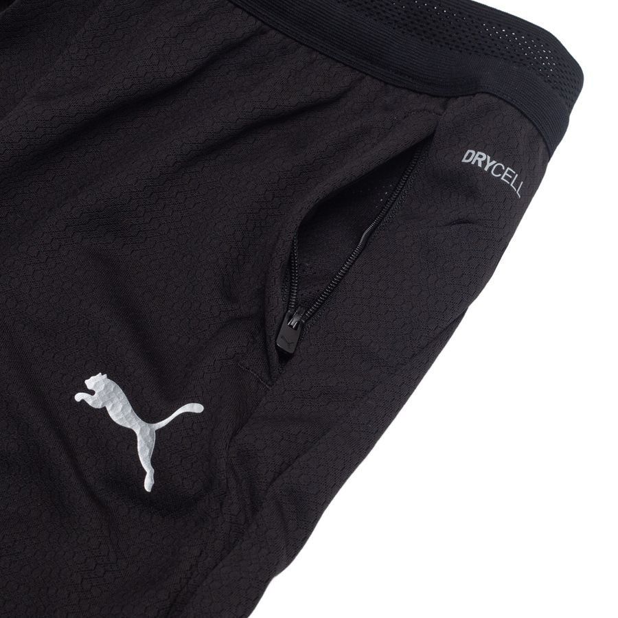Manchester City Training Trousers - PUMA Black/Puma Silver Kids-SoccerKits Hub | Buy Soccer Jerseys Online